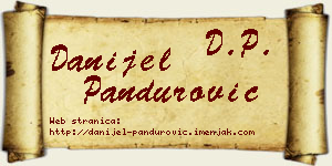 Danijel Pandurović vizit kartica